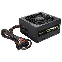 Fuente de poder Corsair - 100 - 240 V, 47 - 63 Hz, Negro