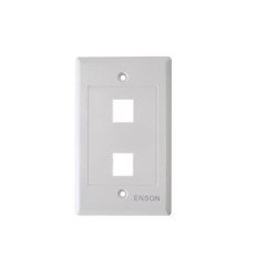 Placa de pared universal 2 puertos Enson ENS-FP62 sin Jack