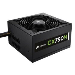 Fuente de poder Corsair CX750M 80 Bronze - 750 W, 100 - 240 V, 47 - 63