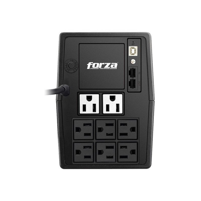 No-Break Forza SL-1011UL - 1000 VA, 600 W, Negro