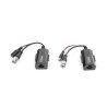 Kit de transceptores activos con alimentación (12V/24VCD/AC) TurboHD para aplicaciones de video por UTP Cat5e/6 en HD