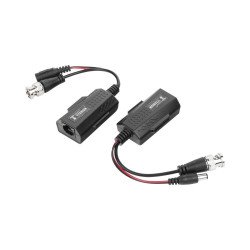 Kit de transceptores activos con alimentación (12V/24VCD/AC) TurboHD para aplicaciones de video por UTP Cat5e/6 en HD