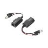 Kit de transceptores activos con alimentación (12V/24VCD/AC) TurboHD para aplicaciones de video por UTP Cat5e/6 en HD