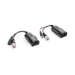 Kit de transceptores activos con alimentación (12V/24VCD/AC) TurboHD para aplicaciones de video por UTP Cat5e/6 en HD