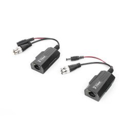 Kit de transceptores activos con alimentación (12V/24VCD/AC) TurboHD para aplicaciones de video por UTP Cat5e/6 en HD