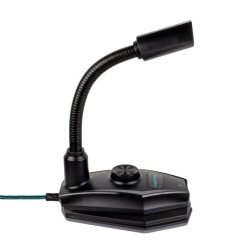 Micrófono gaming con luz LED RGB Vortred by Perfect Choice negro