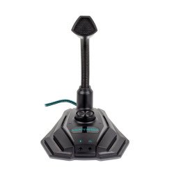 Micrófono gaming con luz LED RGB Vortred by Perfect Choice negro