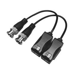 Kit de transceptores activos con alimentación (12V/24VCD/AC) TurboHD para aplicaciones de video por UTP Cat5e/6 en HD