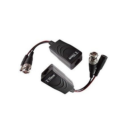 Kit de transceptores activos con alimentación (36 a 12VCD) TurboHD para aplicaciones de video por UTP Cat5e/6 en HD