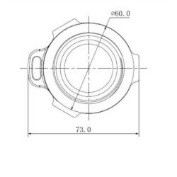 Adaptador Dahua PFA111 para brazo de pared PFB300W o montaje en techo 