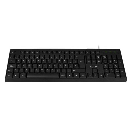 Teclado estándar alámbrico Acteck-e, 104 teclas, conexión USB, color n