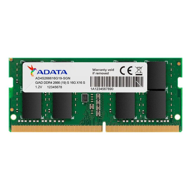 Memoria RAM Adata AD4S266616G19-SGN, 16 GB, DDR4, 2666 MHz, SO-DIMM