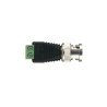 Conector BNC macho con terminales tipo tornillo
