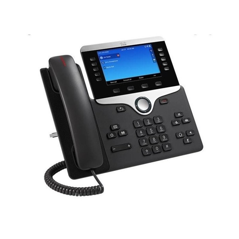 Teléfono IP Cisco serie 8800 Poe, pantalla a color de 5 pulgadas alta 