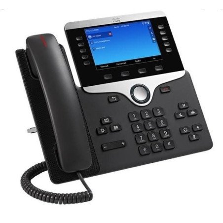 Teléfono IP Cisco serie 8800 Poe, pantalla a color de 5 pulgadas alta 