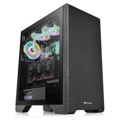 Gabinete ThermalTake S300 negro media torre mini ITX, micro ATX, ATX c