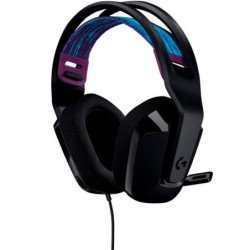 Audífonos gaming tipo diadema Logitech G335 black alámbrico 3.5 mm súp