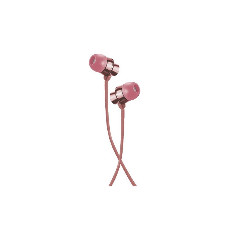 Audífonos In Ear Mobifree Metalic - Rosa, Alámbrico, 1.2 m
