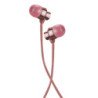 Audífonos In Ear Mobifree Metalic - Rosa, Alámbrico, 1.2 m