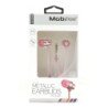 Audífonos In Ear Mobifree Metalic - Rosa, Alámbrico, 1.2 m