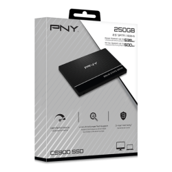 Unidad de estado sólido SSD PNY CS900 250GB 2.5 SATA3 7mm lect.535, escr.500 mbs, PC