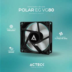 Ventilador Polar EG VG80 ACTECK Ventilador de aire - 7 Aspas, Velocida