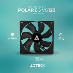 Ventilador Polar EG VG120 ACTECK Ventilador de aire - 7 Aspas, Velocid