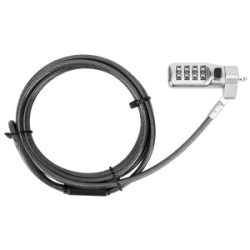 Targus DEFCON cable antirrobo Negro, Acero inoxidable 2 m