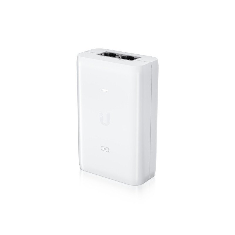 Adaptador PoE Ubiquiti (48 VDC, 0.65A) puerto Gigabit, ideal para equi