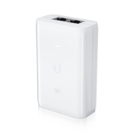 Adaptador PoE Ubiquiti (48 VDC, 0.65A) puerto Gigabit, ideal para equi