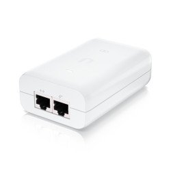 Adaptador PoE Ubiquiti (48 VDC, 0.65A) puerto Gigabit, ideal para equi