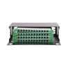 Distribuidor de fibra óptica con bandejas deslizables, Vacío, 19in, acepta 48 adaptadores "lc dúplex" o "lc simplex" o 48 "sc" s