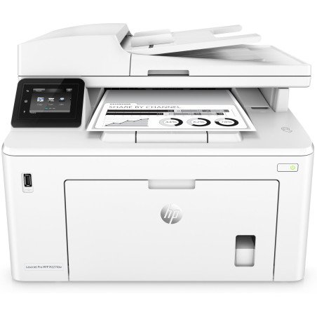 HPs multifuncional monocromático HP LaserJet Pro MFP M227FDW. 30 ppm fax dúplex wifi