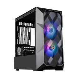 Gabinete Cooler Master masterbox td300 mesh con ventana arGB, mini tow