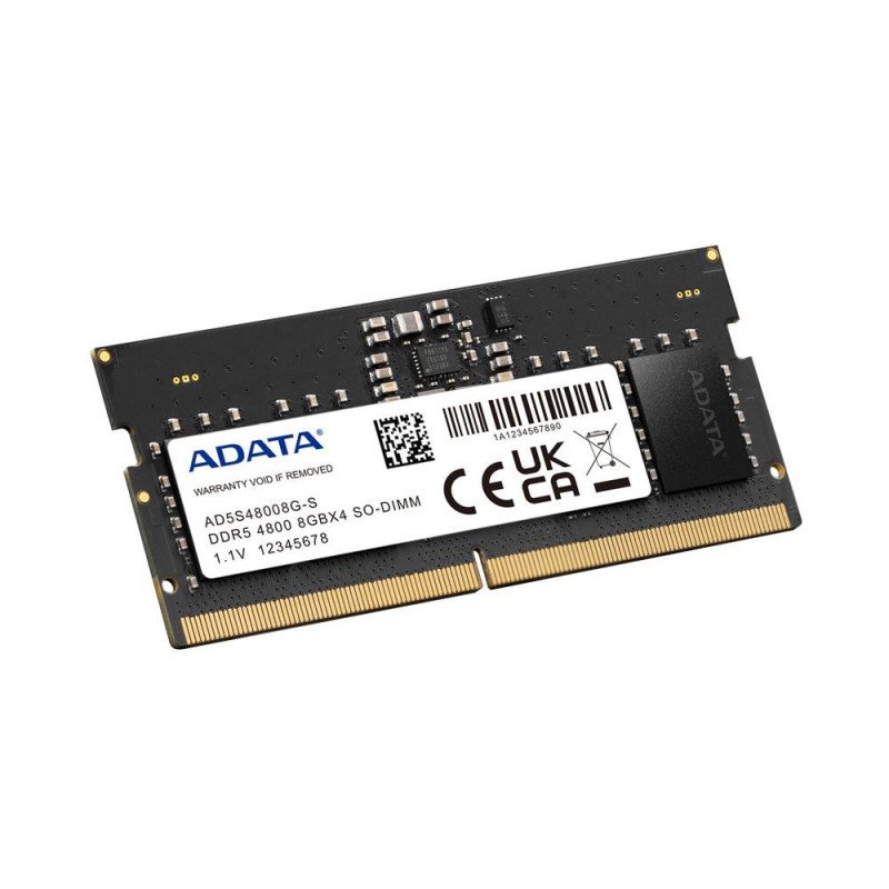 Memoria RAM Adata ad5s48008g-s - 8 GB, DDR5, 4800MHz, SO-DIMM