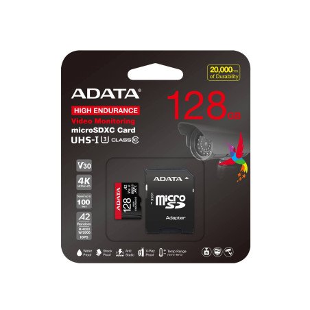 Memoria microSDXC Adata 128GB u3 v30s endurance (ausdx128gui3v30sha2-ra1)