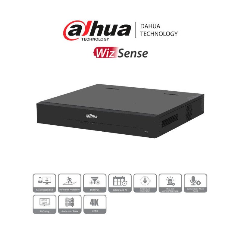 Dahua Technology DH-XVR5416L-4KL-I3 videograbador digital Negro