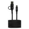 Vorago CAB-126 cable USB 1 m USB A USB C Negro