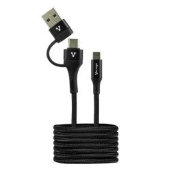 Vorago CAB-126 cable USB 1 m USB A USB C Negro