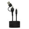Vorago CAB-126 cable USB 1 m USB A USB C Negro