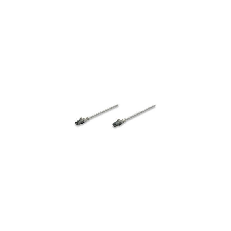 Cable de red Intellinet 1.5 m 5 pies Cat6 UTP gris