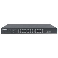 Switch de 24 puertos gigabit Ethernet con 2 puertos SFP
