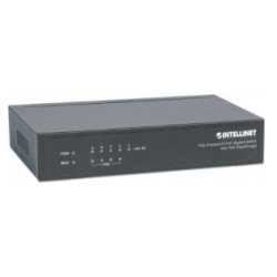 Switch PoE Intellinet 5 puertos GB desktop 30w/port, 68w