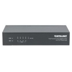 Switch PoE Intellinet 5 puertos GB desktop 30w/port, 68w
