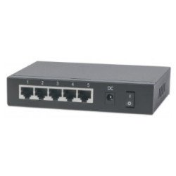 Switch PoE Intellinet 5 puertos GB desktop 30w/port, 68w