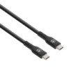 Cable USB-c, cm-cm 0.5m v2, negro Manhattan