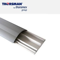 Ducto Thorsman 8802-80300 media caña PVC con tapa aluminio 2.5 mto