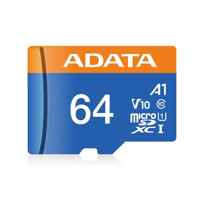 Memoria Adata micro SDXC, SDHC UHS-I 64GB clase 10 a1 100mb, 25mb/seg 