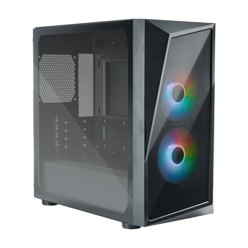 Gabinete Cooler Master CMP 320, negro, mini-tower, ventiladores argb i