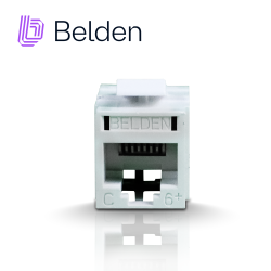 Conector Jack Belden RV6mjkuew-s1 RJ45 cat6 T568 a/b blanco